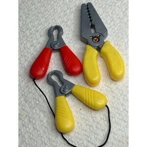 Disney Mickey Mouse Kids Toy Pliers Clips Set 5" Yellow Red Plastic Rwplacement